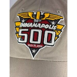 Indianapolis 500 Hat 98th Race May 25 2014 Adjustable Cap Tan READ